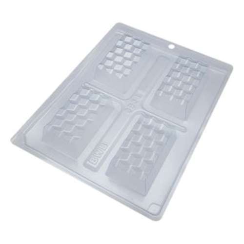 Mini Textured Slab Chocolate Mould - 3 piece - Click Image to Close